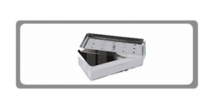 caja con filtro de tapa fabricada en acero inoxidable